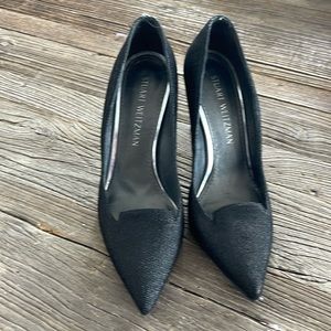 STUART WEITZMAN Women's Metallic Pointy-Toe Pump Heels Size 7M